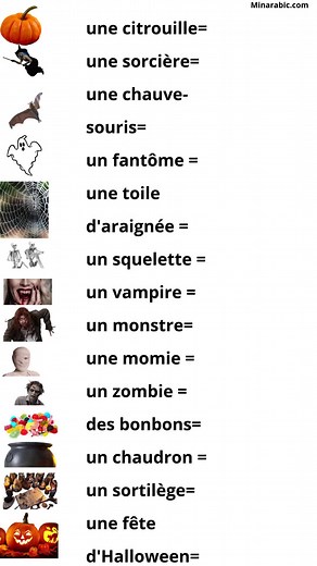 Explorez le vocabulaire d'Halloween en français