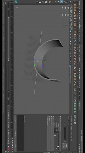 How to use Deform (Bend) in Maya// Maya tutorial video//#3d #3dmodel #maya #mayatutorial #shorts