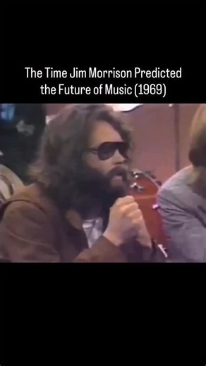 90’s Rock & Grunge on Instagram: "Jim Morrison — on the future of music PBS interview | 1969 At a time when guitar bands ruled the world, Morrison saw what was coming. He spoke about electronic sound, individual creators, and technology reshaping how music would be made — decades before DJs, laptops, house, and techno became global movements. Not prophecy. Just a sharp mind tuned into the cultural undercurrent of his time. #jimmorrison #thedoors #musichistory #psychedelicrock #electronicmusic dj
