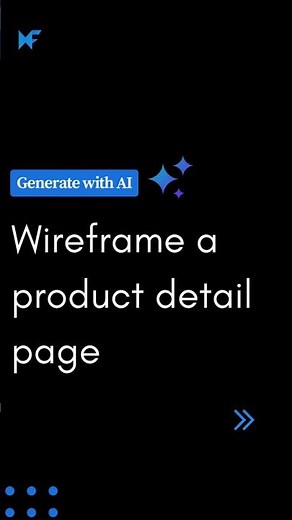 Wireframe a Product detail page with AI
