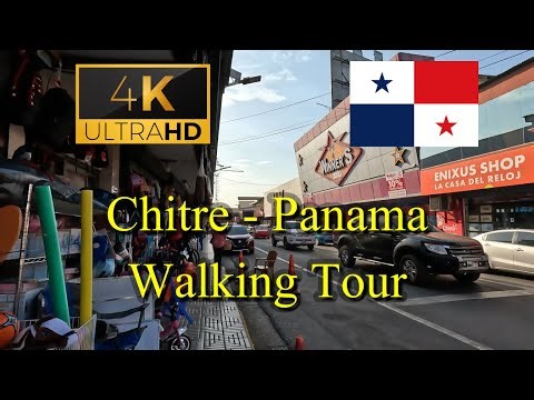 🇵🇦【4K 60fps】WALK - Chitre ~ Walking Tour - Panama..