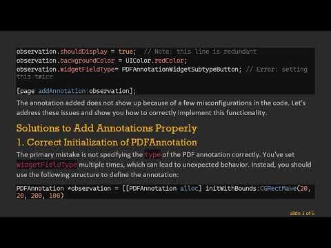 How to Add Annotations to Your PDF Using Objective-C and PDFKit
