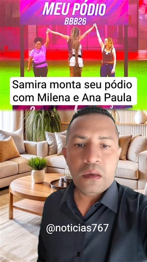 Samira monta seu pódio com Milena e Ana Paula #bbb26