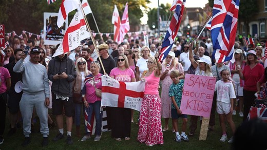 Meet the Pink Ladies, a new face in Britain’s anti-immigration movement