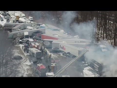 At least 50 vehicles involved in crash on I-81