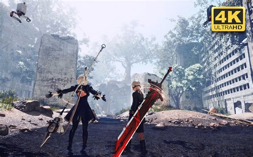 【steam正版可用】尼尔4K最强画质Mod整合包！包含PS4版繁体汉化，整合最新版FAR，Lod修复，动态实时阴影渲染，2B绅士补丁！