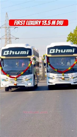 Bhumi Travels Victoria bliss ✨❤️ll Ahmedabad to Diu 13.5 M Ac Sleeper luxury bus #Travels #luxurybus