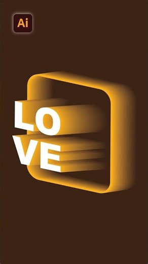 Adobe Illustrator Tutorial | 3D LOVE Text Effect! | Digital Skill Technology