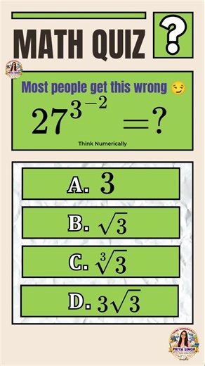 Can You Solve This Math Question in 5 Seconds? 🔥 #brainteaser #brainchallenge