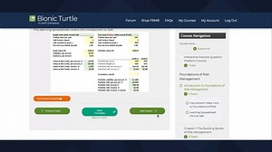 Ready to pass the FRM® exam? Bionic Turtle's online study planner...