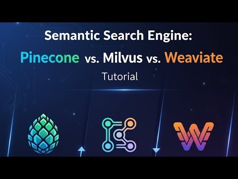 7. Build Your Own Semantic Search Engine: Pinecone vs. Milvus vs. Weaviate Tutorial