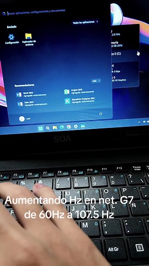 Aumentando la Frecuencia de Hz en Netbooks