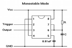 555 Timer in Monostable Mode - a Tutorial With Theory, Schematic, & Lab Sections