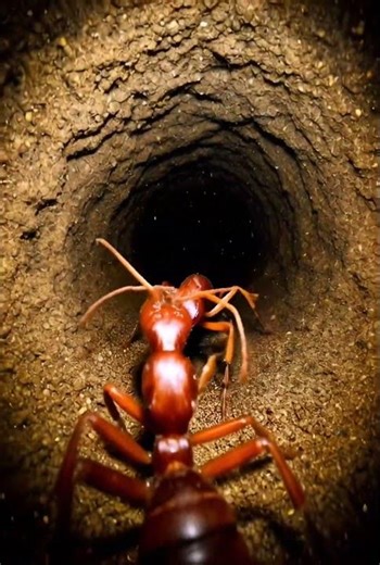 Inside the Ant Hill: A Black Garden Ant POV Journey (4K Macro)' #BlackGardenAnt#AntPOV