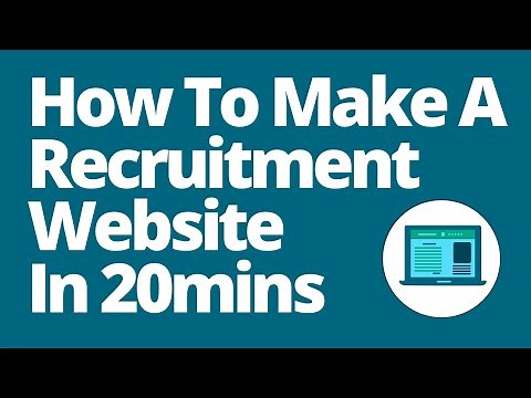 How To Make A Recruitment Agency Website in 20 Minutes
