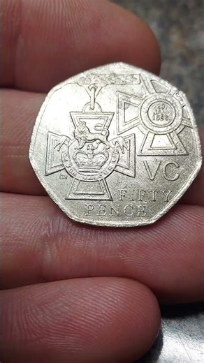 VICTORIA CROSS MEDAL 50 PENCE COIN OF THE DAY