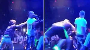 Riff Raff -- Bodyguard Annihilates Touchy-Feely Fan (VIDEO)