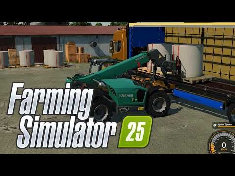 Satisfying Paper Roll Loading! Perfect Truck Setup in FS25 🚛