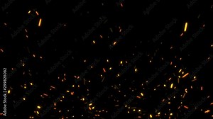 fire sparks overlay background Stock Video