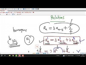 Lec2/Recurrence Relations/Linear Homogeneous Recurrence Relations with Constant Coefficients