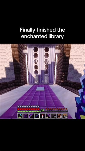Minecraft Enchanted Library Build: Finished!