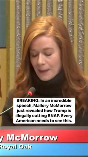 BREAKING: In an incredible speech, Mallory McMorrow just revealed how Trump is illegally cutting SNAP. Every American needs to see this. | Democratic Wins Media