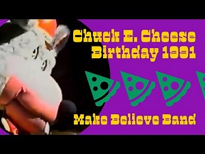 Chuck E. Cheese Birthday 1991 Make Believe Band Topeka Kansas