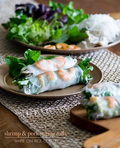 Vietnamese Pork and Shrimp Spring Rolls