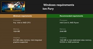 Ion Fury System Requirements — Can I Run Ion Fury on My PC?