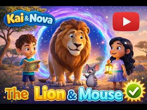Kai & Nova 🦁🐭 | The Lion and the Mouse Story for Kids | Bedtime Story | Moral Stories