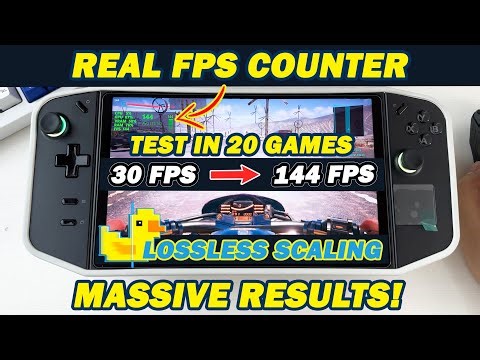 How to detect REAL vs. FAKE FPS in Lossless Scaling Testing across 20 Games using Legion Go.
