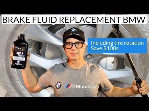 Brake Fluid Replacement BMW, Brake Fluid Replacement X5, BMW Tire Rotation DIY Tutorial