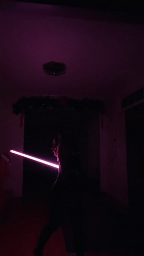 dance with your saber 💗 #lightsaber #starwars #jedi #pinksaber