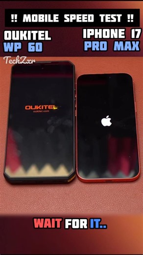 OUKITEL WP 60 ULTRA VS IPHONE 17PRO MAX MOBILE ULTIMATE -TEST BATTERY !!#viral