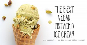 The Best Vegan Pistachio Ice Cream!