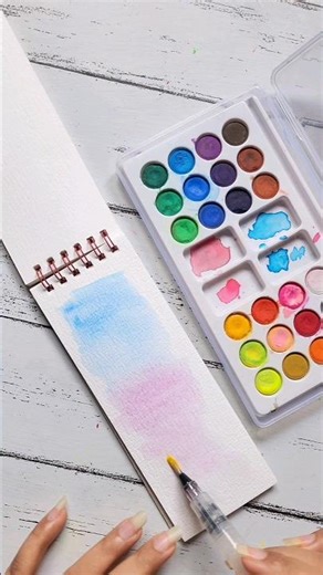 Quick & Easy Watercolor Bookmarks | DIY Tutorial in 1min crafts #shorts