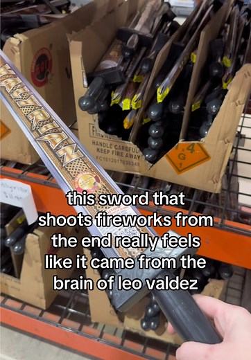 Firework Sword Adventure: Percy Jackson Fun