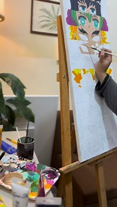 Customised Animation Painting. . Dimensions : 12/36 inches Medium: Acrylic Paints #artist #paintings #animationart #artstudio | Dastakhat Studio By Fizza Raza