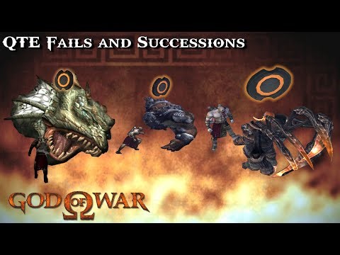 God of War 1 - QTE Fails & Successions