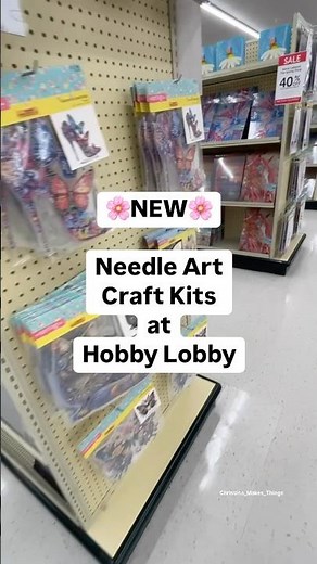 ⭐️NEW Needle Art Craft Kits at Hobby Lobby #diy #craftsupplies