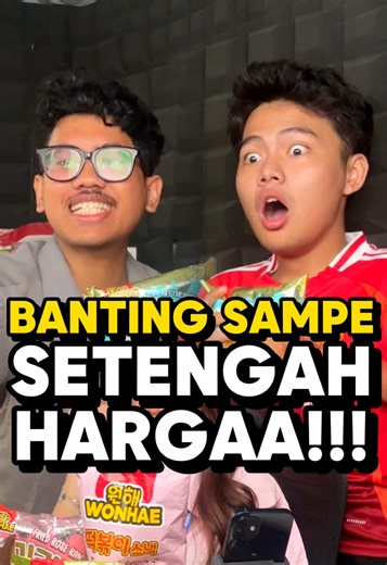 BANTING HARGA SAMPE SETENGAH HARGA?!?! #korean #koreanfood #noodles