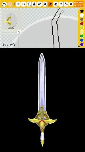 How to make Caliburn from Sonic and the Black Knight #caliburn #sonicandtheblackknight