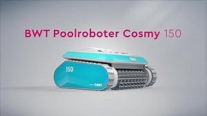 BWT Poolroboter Cosmy 150 | besonders Leicht & Kompakt | für Pools mit Einer Länge bis zu 10 m | Zuverlässige Reinigung von Boden, Wand & Wasserlinie | 16m Kabellänge | Poolsauger
