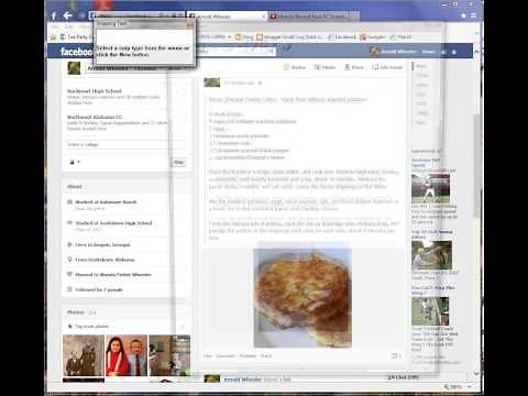 How to Save Your Facebook recipes