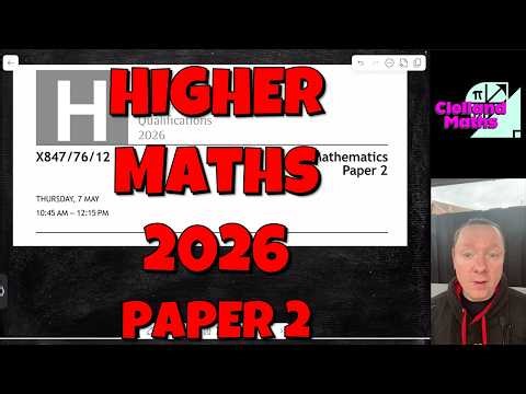 Higher Maths 2026 Paper 2 Full Solutions