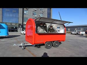 Customized Mini Food Cart Catering Trailer food truck USA for Wedding and Special Events 2020