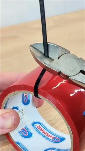 practical and easy way to cut duct tape without using scissors #construction #popular #viralshorts