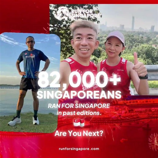 Join 82,000+ Singaporeans! 🏃‍♂️🇸🇬 Run For Singapore 2026 #Shorts