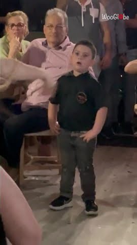 Little Boy Mesmerized by Belly Dancer's Moves || WooGlobe