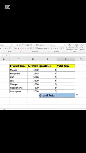 New excel hack formula #exceltips #goviral #shorts